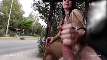 Public Stroking Frenzy! Massive Cock Unleashes Torrents of Cum!