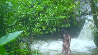 Wild Indian Couple Fucking Raw by the River Lodge