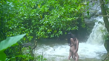 Wild Indian Couple Fucking Raw by the River Lodge
