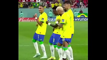 BRAZIL FUCKING SOUTH KOREA’S ASS LIVE!!!! NEYMAR AND HIS CREW CELEBRATE