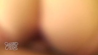 Naughty Teen Slut with Huge Tits Sucks Cock and Gets Pounded