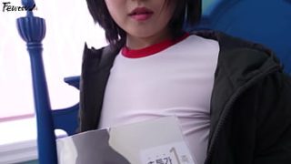 Naughty Korean Babe Roleplays as Your Busty Girlfriend in Sexy Black Stockings