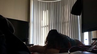 Amateur Asian girlfriend rides wild cowgirl style