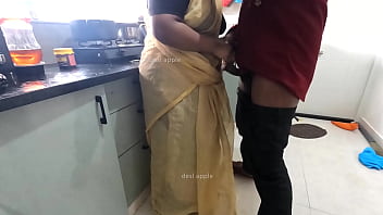 Tamil maid gets railed on the kitchen counter