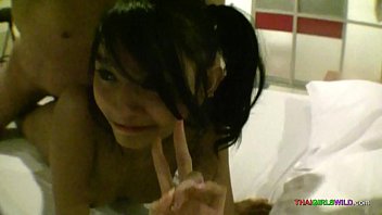 Slender Thai beauty takes a hard pounding from a mature Western lover