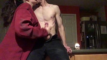 Amateur Arab MILF slobbers on a thick cock for a late-night treat