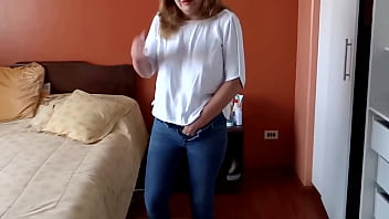 Aged Latina fingering her wet cunt as she watches loads spill before her