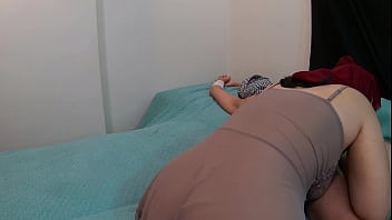 Arab Muslim woman in hijab rides cock for nearly a minute