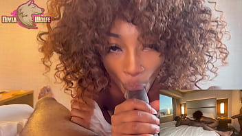 Ebony slut Nivia Wolfe gets double stuffed by massive black cocks for her first time with Kris K and Scotty P