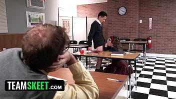 Classroom Carnage: New Girl Nikki Nicole and Debate Queen Camilla Cream’s Wild Threesome Lesson