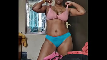 Monica’s Tamil curves: stripping down to reveal a tight, tempting little ass