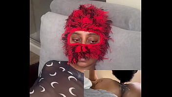 Ebony Bites Back: A Silent Soaking Feast of Squirting Pussy