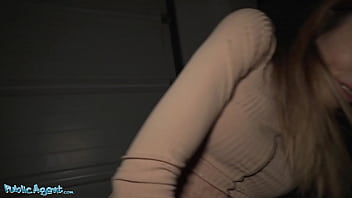 Sultry French minx Alba Lala flaunts her perky little tits in public for all to see