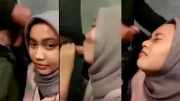 Menggoda dengan Hijab, Menyemprotkan Kenikmatan di Wajah