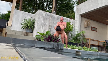 Sun-drenched submission: raw outdoor domination