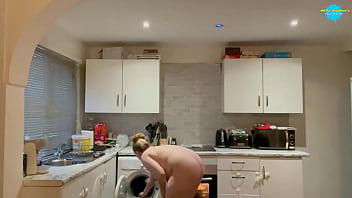 Naughty Teen Maid Strips Down for a Dirty Job