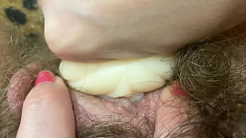 Monster Clit Masturbation: Fucking My Hairy Cunt with Hardcore Fetish Toys