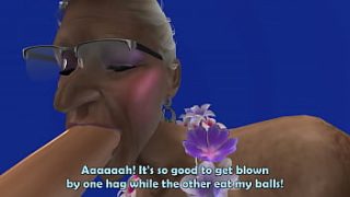 Naughty Nana’s Voyage: Wild Senior Suck-Offs on the Sims 4 Senior Sex Cruise