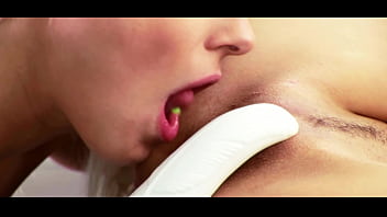 Two Blonde Babes Get Wild with a Dildo in Steamy Lesbian Action