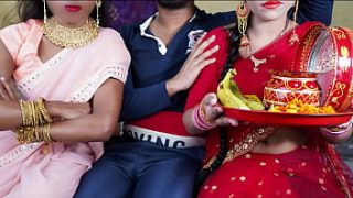 Indian Desi Karwa Chauth XXX: A Hot Hindi Fuck Fest