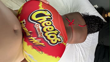 White Dude Pounds a Big Booty Black Babe Through a Hole in Her Skin-Tight Yoga Pants