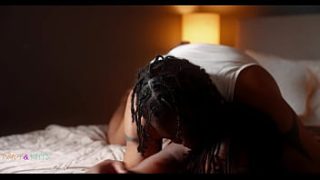 Voluptuous BBW bounces on his massive cock until the mattress gives out