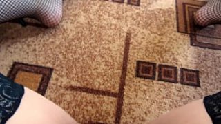 MILF fingers her soaked panties, teasing her hairy cunt until she gushes in messy climax.