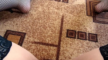 MILF fingers her soaked panties, teasing her hairy cunt until she gushes in messy climax.