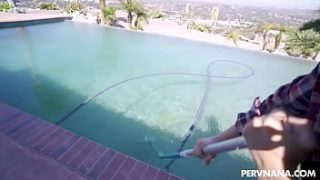 Naughty step-grandma begs her step-grandson for a steamy, forbidden encounter