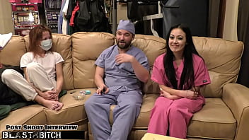 Become the Nurse as Blaire Celeste’s Mouth Gets Drenched in a Massive Cum Explosion