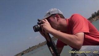 Plump and Experienced MILF Gets Ravished on a Nude Shore