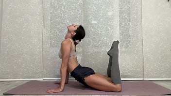 Bare and Bending: A Sensual Solo Yoga Session