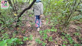 Thai teens lost in the woods get so horny they just have to fuck