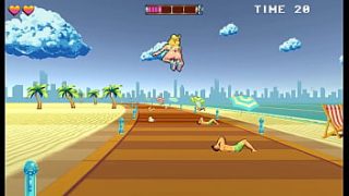Skating Slut’s Public Beach Orgy: Creampie & 69 in Hentai Game Porn
