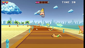 Skating Slut’s Public Beach Orgy: Creampie & 69 in Hentai Game Porn