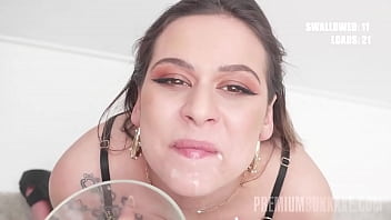 Bella Rico’s Greedy Throat Gulps Down 68 Massive Cum Loads