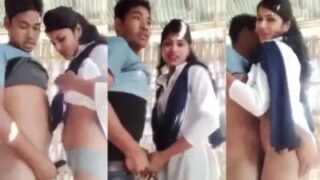 Desi babe gets wild with her Nepali stud in a steamy college hookup