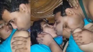 Jija hungrily feasts on his Sali’s supple, heaving breasts in a steamy Bangladeshi sex tape