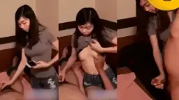 Pijat Penuh Nafsu, Gadis Seksi Mengocok Kontol Hingga Tumpah