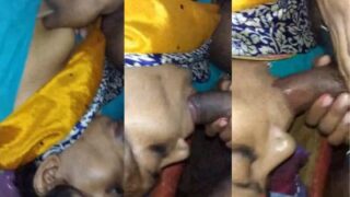 Sultry Indian beauty deepthroats cock in steamy homemade blowjob video