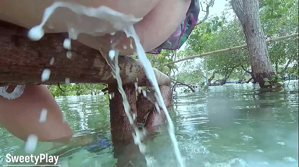Forced Outdoor Enema Explosion