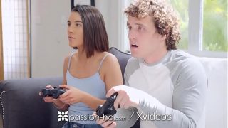 Gaming with My Step-Sis Turns into a Hardcore Fuck Session