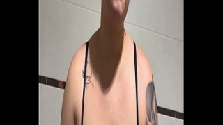 First time getting fingered in a public restroom