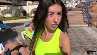 Sweaty Gym Slut Gets Pounded and Painted, Then Struts Her Glazed Face