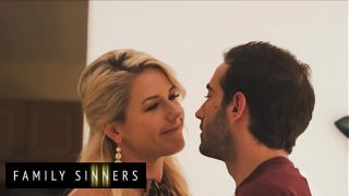 Stepmom Kit Mercer spreads wide, begging her stepson to bury his tongue deep in her dripping cunt.