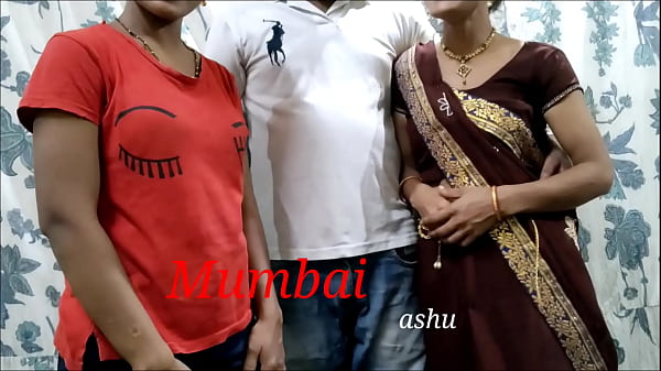 Mumbai Ash fucks both his sister-in-law and her friend together in a steamy threesome with clear Hindi dirty talk.
