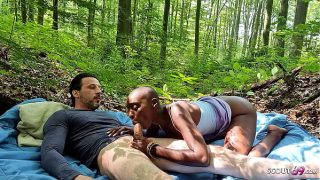 Ebony Beauty Zaawaadi Ravished in German Woods Near Berlin