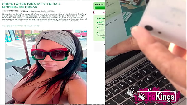 Busty ebony maid teaches a naive young man how to lose his virginity