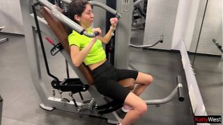Swept a bombshell off the gym floor and nailed her on our first night out