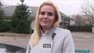 Busty Blonde MILF Secret Agent Takes Cash for a Wild Ride with a Random Stud